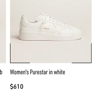 GGDB Used White Sneakers GRAY BACK * NOT IDENTICAL AS FIRST PIC*